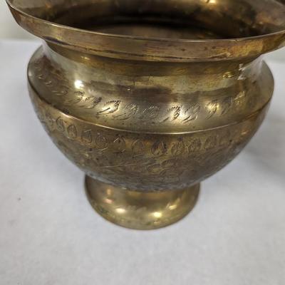 Etched Copper Vases