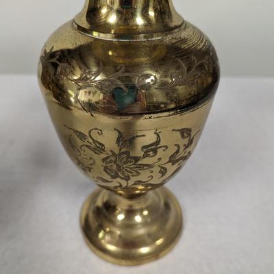 Etched Copper Vases