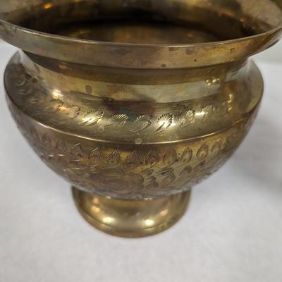 Etched Copper Vases