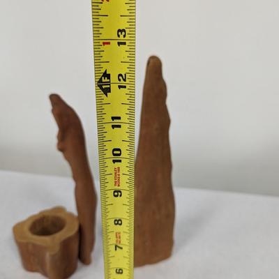 Cypress Wood Candle Holder