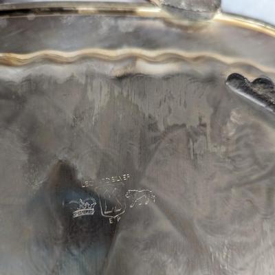 Leonard Silver Plated Claw Footed Serving Tray With Handles