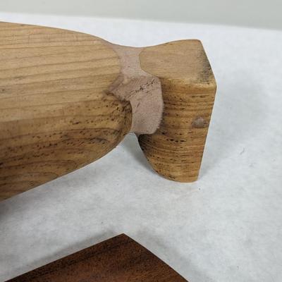 Vintage Wooden Serving Items 1 Is Made In Puerto Rico By Rosario Wood Turning