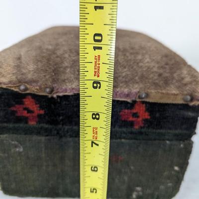 Upholstered Shoe Shine Box