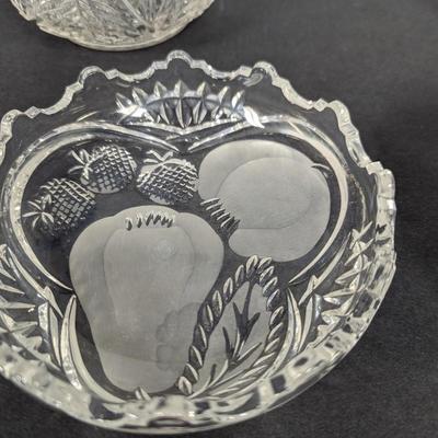Vintage Crystal Candy Dishes