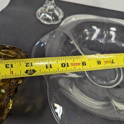 Vintage Crystal Cake Holder Shoe Horn
