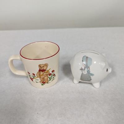 Mason's Teddy Bears Mug & Holly Hobby Pig Bank