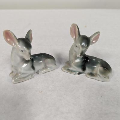 Vintage Porcelain Deer Figurines