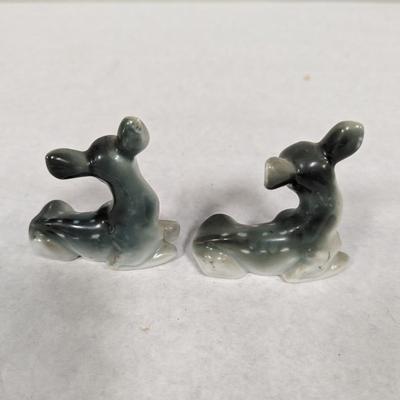 Vintage Porcelain Deer Figurines