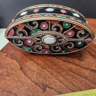 Jay Strongwater Footed Trinket Box