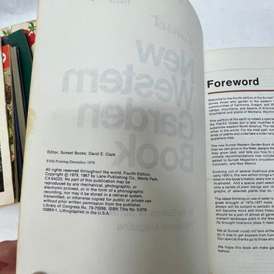 Lot of Garden Books: Seeds, Shrubs, Cactus, Annuals, Vegetables and Western Garden