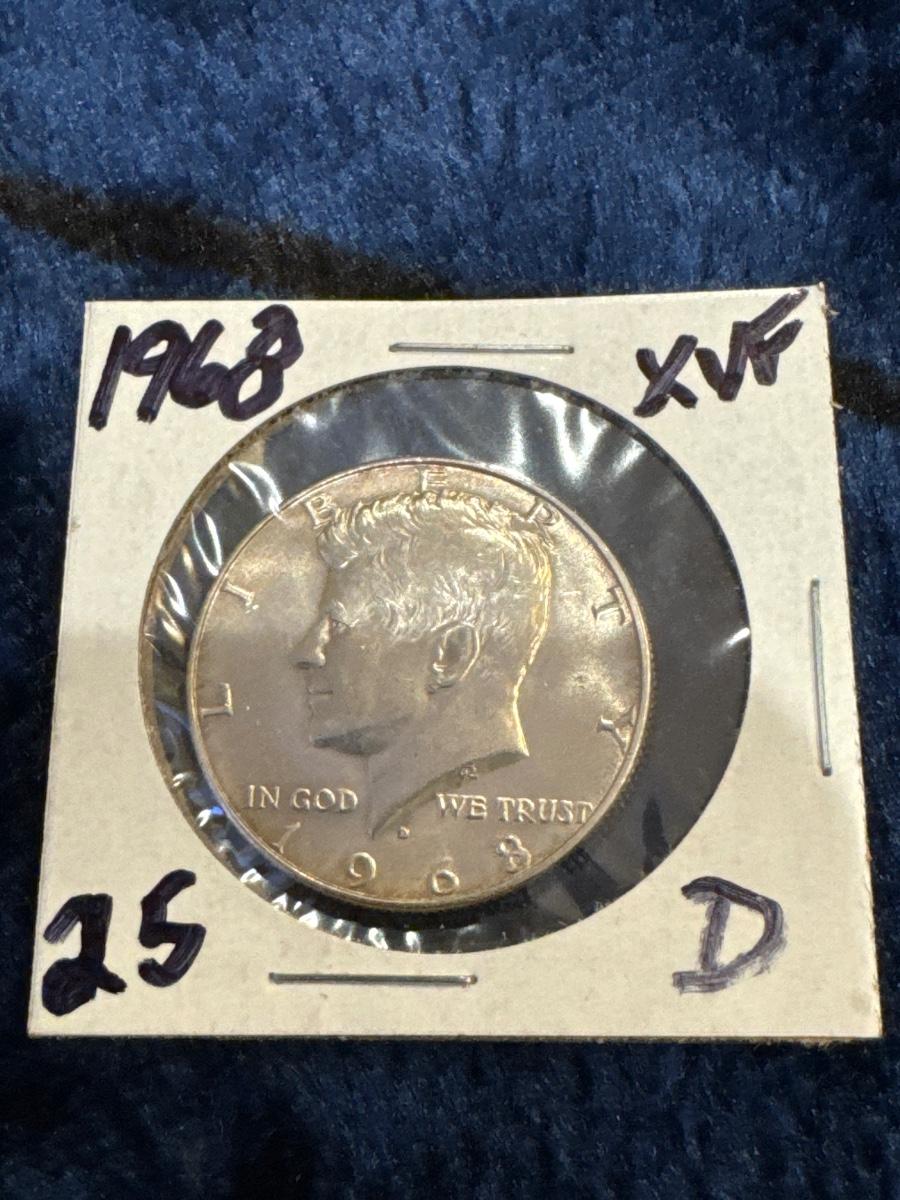 1968 D Kennedy Mezzo Dollaro *40% Argento* * Bu - IT