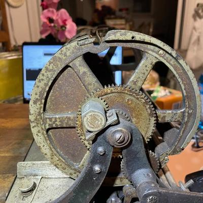 Antique Early 1900's Rotary Mimeograph #75 Copy Machine All Gears in Good Working Order & Condition as Pictured.