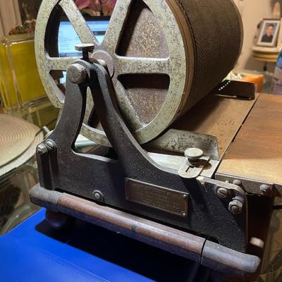 Antique Early 1900's Rotary Mimeograph #75 Copy Machine All Gears in Good Working Order & Condition as Pictured.