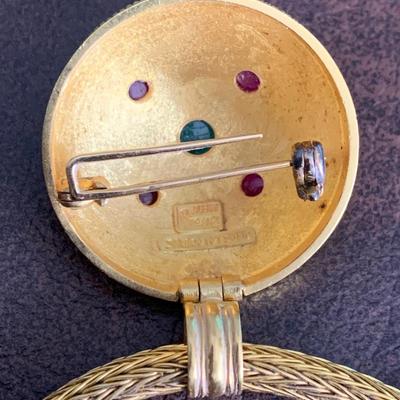 18k Gold Ilias Lalaounis Greek Choker & Pendant