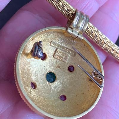 18k Gold Ilias Lalaounis Greek Choker & Pendant