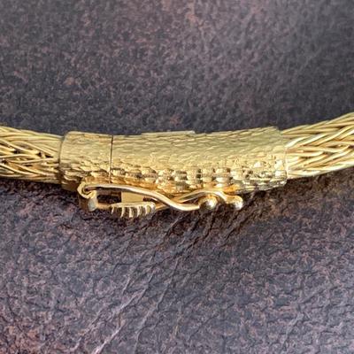 18k Gold Ilias Lalaounis Greek Choker & Pendant