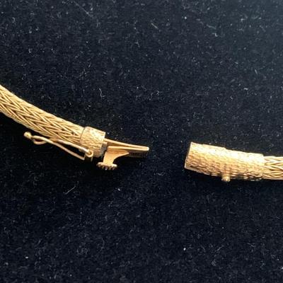 18k Gold Ilias Lalaounis Greek Choker & Pendant