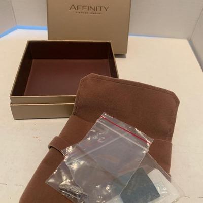 Affinity Diamond / Sterling Earrings In Original Box
