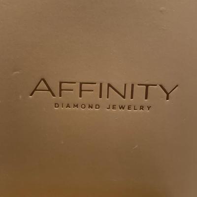 Affinity Diamond / Sterling Earrings In Original Box