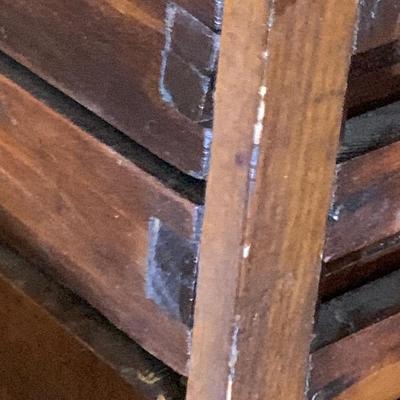 Antique Wood Seven Drawer Container