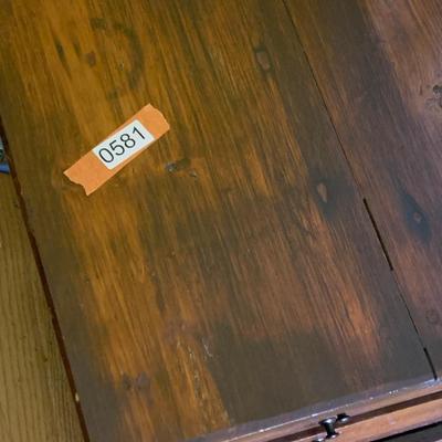 Antique Wood Seven Drawer Container