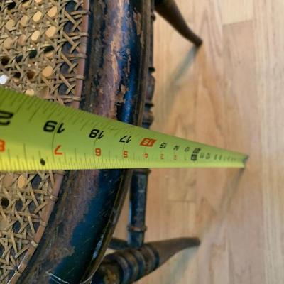 Antique Hand Painted Caned Seat Chair