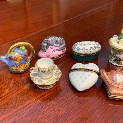 Vintage Trinket Boxes Lot Most Limoges