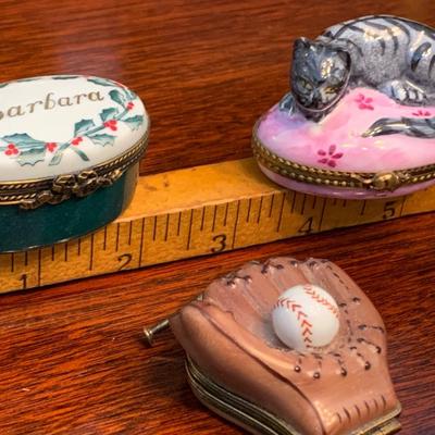 Vintage Trinket Boxes Lot Most Limoges