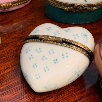 Vintage Trinket Boxes Lot Most Limoges