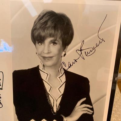 Carol Burnett Signed Press Photo & Art Work