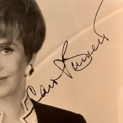 Carol Burnett Signed Press Photo & Art Work