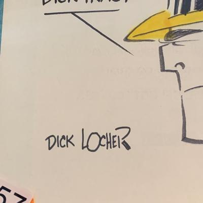 Dick Tracy Signed Cartoonist Dick Locher