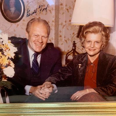 Gerald & Mrs Ford Signed Photo w/COA