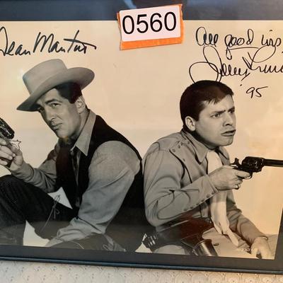 Dean Martin & Jerry Lewis Signed Photo