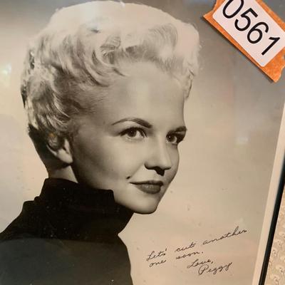 Peggy Lee Press Photo Signed