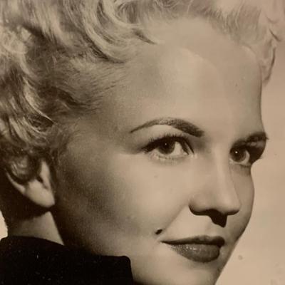 Peggy Lee Press Photo Signed