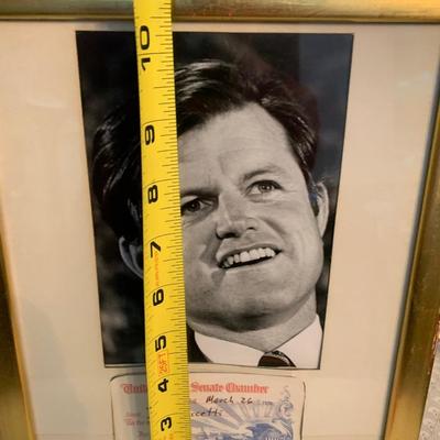 Edward Kennedy Senate ID & Signed Photo
