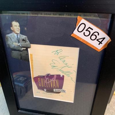 Ed Sullivan Autograph