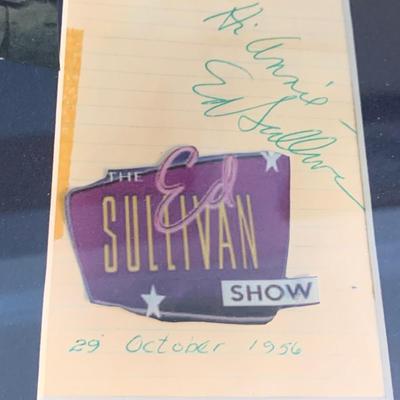 Ed Sullivan Autograph