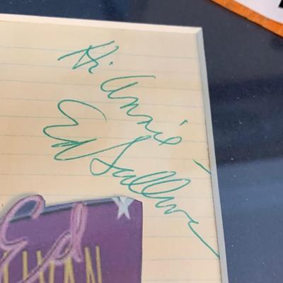 Ed Sullivan Autograph