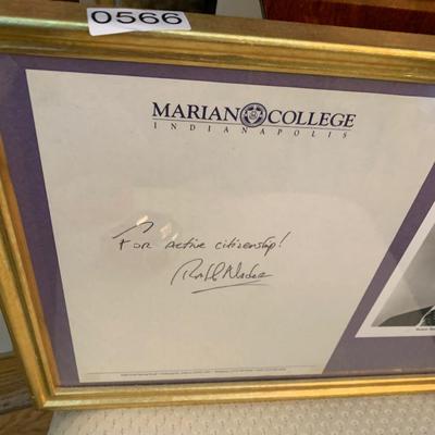 Ralph Nader Autograph