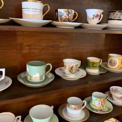 Vintage Tea Cup Collection AND Shadow Box