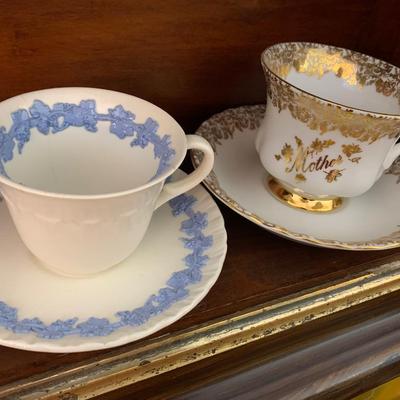 Vintage Tea Cup Collection AND Shadow Box
