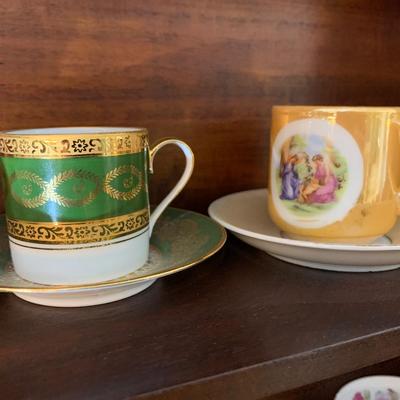 Vintage Tea Cup Collection AND Shadow Box
