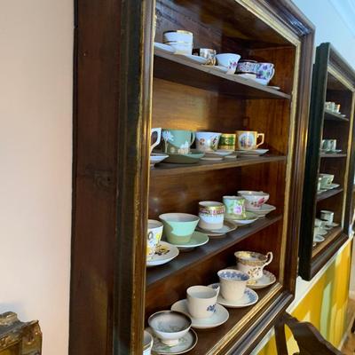 Vintage Tea Cup Collection AND Shadow Box