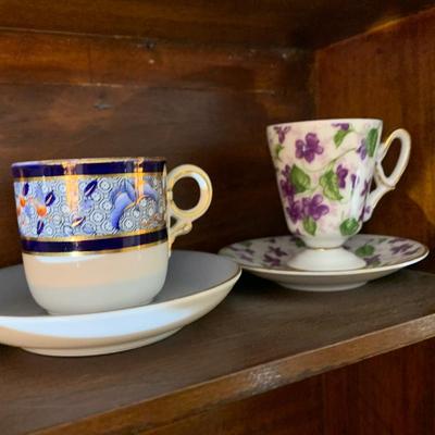 Vintage Tea Cup Collection AND Shadow Box