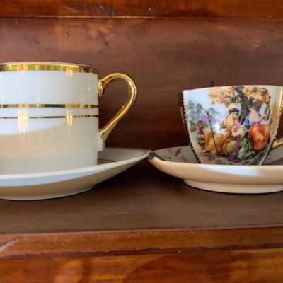 Vintage Tea Cup Collection AND Shadow Box