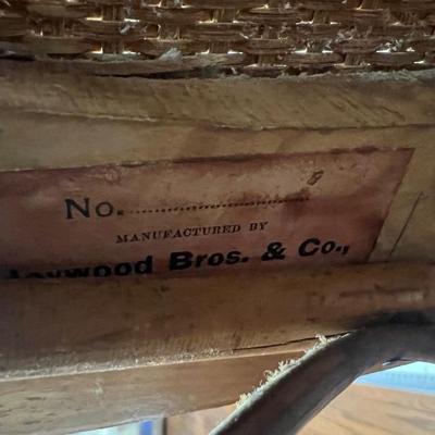 Antique Heywood Bros-Wakefield Rattan & Wicker Rocking Chair Read Measurements