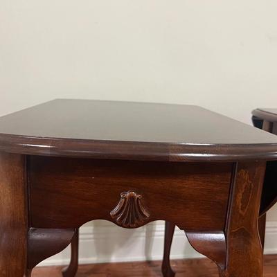 Pair Of Drop Leaf End Tables