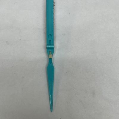 Vintage Folding Pocket Brush Turquoise